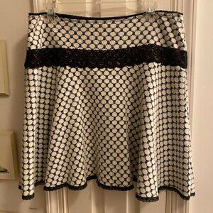 Urban Outfitters Y2K Skater Skirt, Black Lace Details